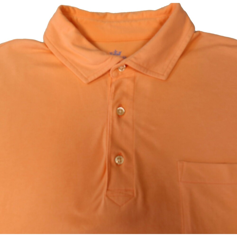 Peter Millar Golf Polo Shirt Mens Sz Medium Peach Seaside Wash THE PLAYERS Logo - Picture 3 of 11